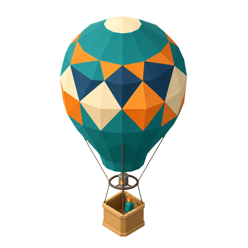 Teal Floating Balloon
